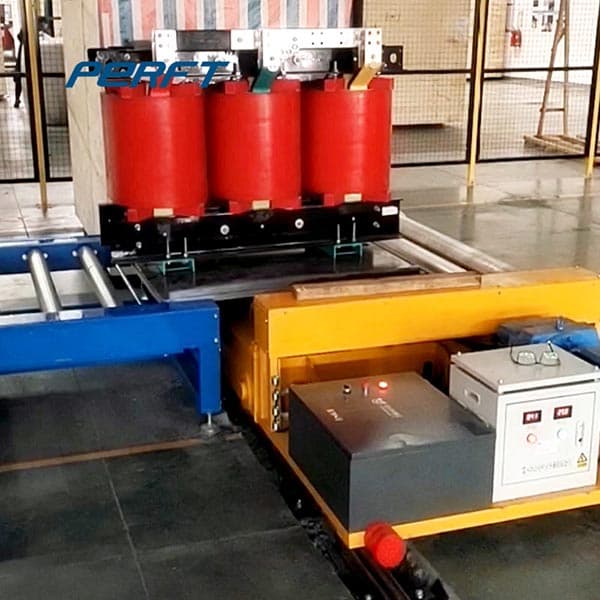 automatic transfer cart with integrated screw jack lift table 30 ton